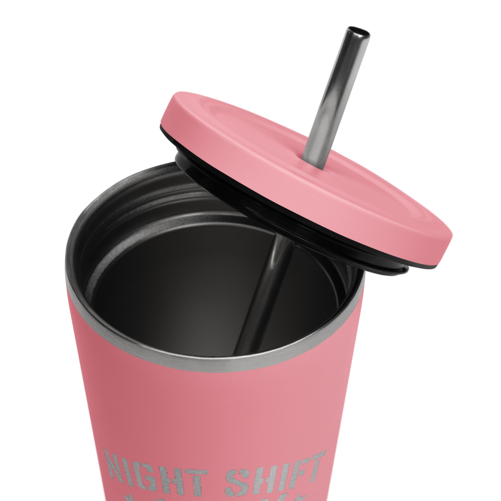 Phantom Tumbler – 20oz Stainless Steel Insulated Cup with Straw | Nurse Gift, Night Shift Hydration