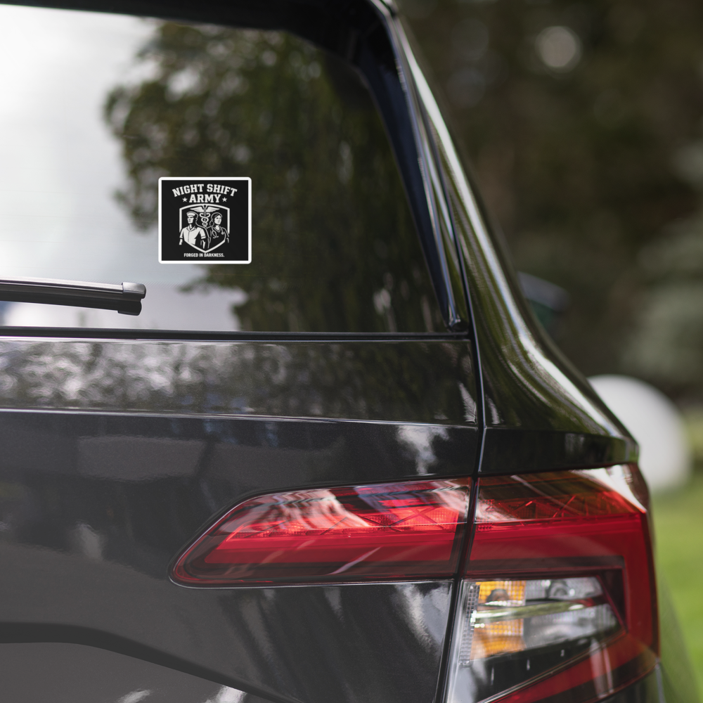Night Shift Army Vinyl Stickers – Nurse Life, One Sticker at a Time