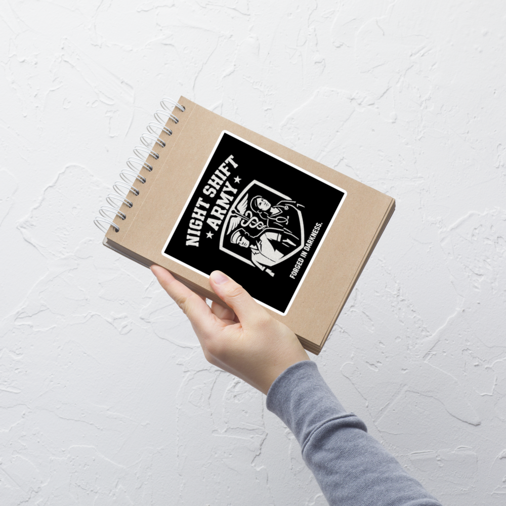 Night Shift Army Vinyl Stickers – Nurse Life, One Sticker at a Time